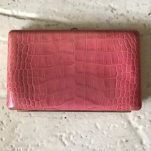Abas Pink Snakeskin Wallet